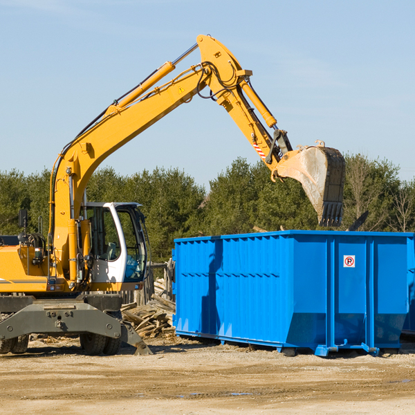 what size residential dumpster rentals are available in Eureka Springs